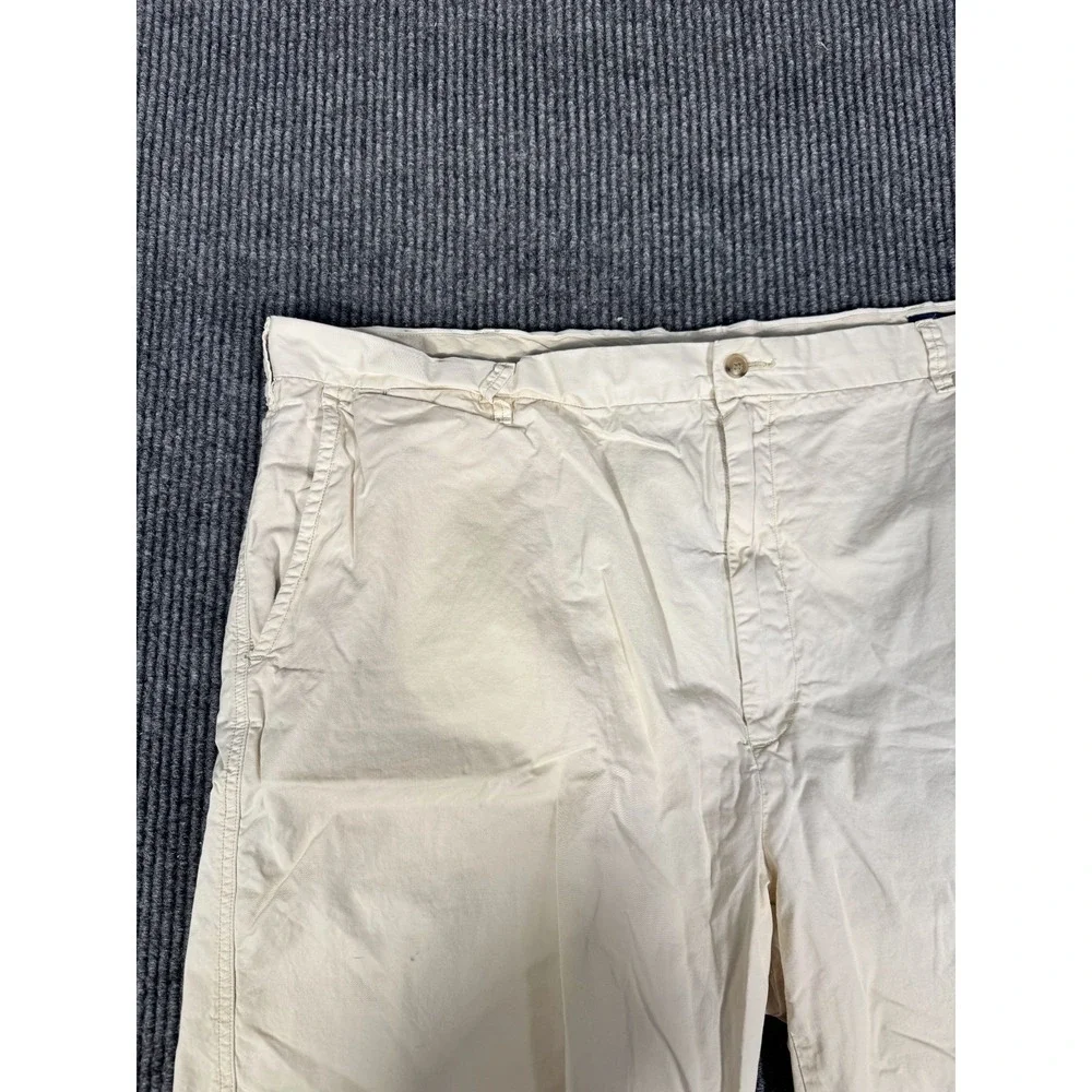 Polo Ralph Lauren Chino Shorts Size 44 44B Khaki Pima Cotton Classic Flat Front